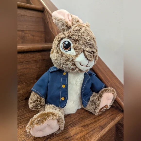 Peter Rabbit Plush Toy with Blue Jacket - Picture 2 of 12